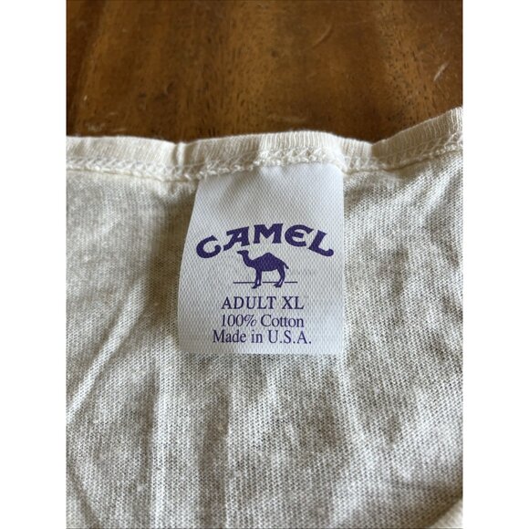 Vintage 1995 Graphic Joe Camel Tank Top Cigarettes Adult XL 100% Cotton USA - Picture 4 of 12